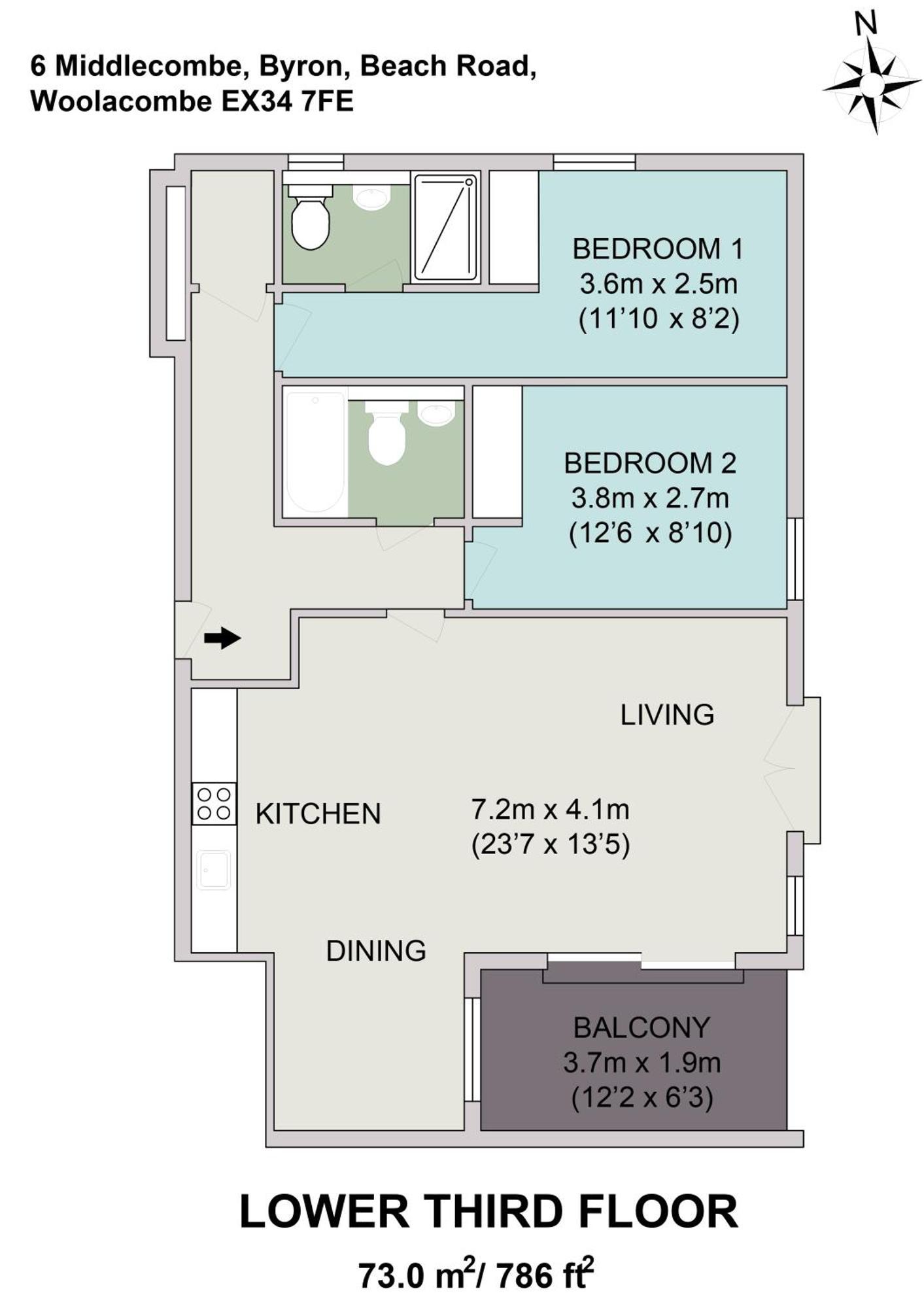 Byron - Luxury Self-Catering Coastal Apartment At The Heart Of Woolacombe With Heated Indoor Pool & Gym - 4 Minutes Walk To Beach! 6 Middlecombe Eksteriør billede